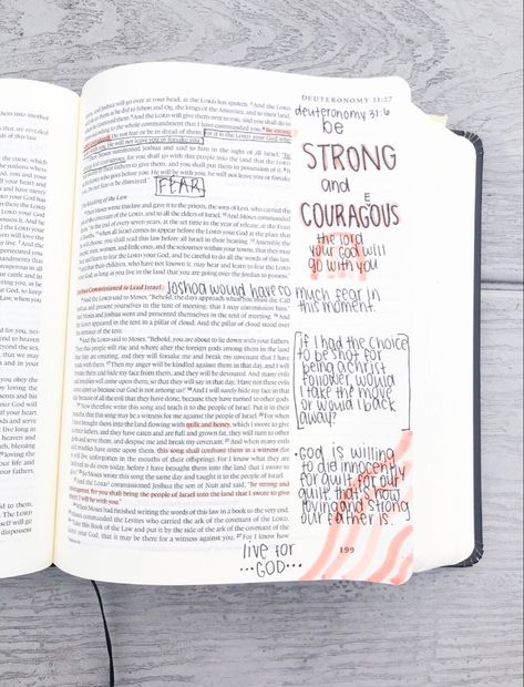 Deuteronomy Bible Study, Deuteronomy Bible Journaling, Deuteronomy 1, Deuteronomy 6, Deuteronomy 31 6, Scripture Verse Art, Christian Journaling, Bible Doodling, Get Closer To God