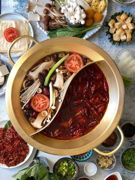 Fresh mushrooms are a seasonal hot pot delicacy, but we’ve got all the tips for enjoying mushroom hot pot whenever you want. Yunnan Mushroom Hot Pot (#火锅, huǒguō) by Michelle Zhao @nosweetsour live on the blog now (link in bio). Enjoy Yunnan’s beloved mushroom hot pot year-round with a umami-forward boost from grinding dried mushroom to powder in this rich chicken broth. A picture-perfect (palate-perfect, too) companion to our yinyang hot pots! #hotpot #chinesefood #themalamarket Chinese Hotpot, Chinese Mushrooms, Table Products, Potato Noodles, Soup Broth, Pantry Essentials, Dried Mushrooms, Braised Pork, Beef Tenderloin