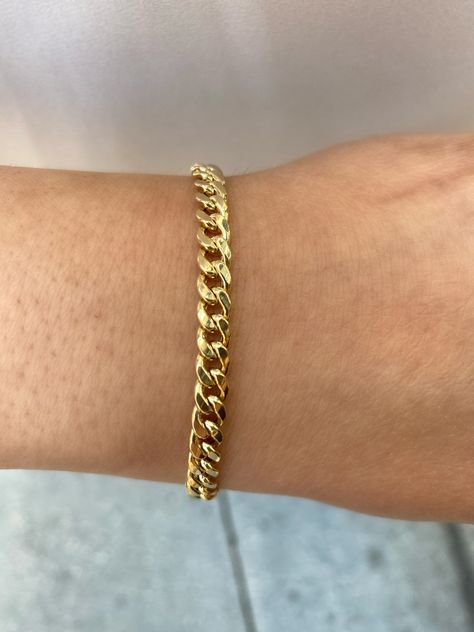 Excited to share this item from my #etsy shop: 14k yellow gold 5mm Miami Cuban bracelet. Semi-hallow Miami Cuban bracelet. Men’s bracelets. Anniversary gift. Cuban Bracelet Men, Cuban Men, Cuban Bracelet, For Me, Seiko Men, Womens Bracelet, Miami Cuban, Bracelet Men, Gold Plated Bracelets