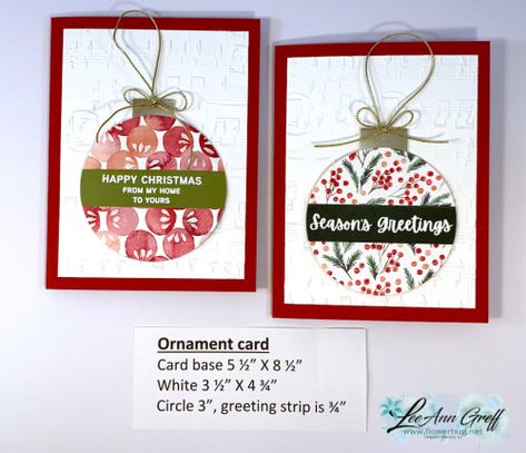 Su Hang An Ornament Cards, Su Hang An Ornament, Christmas Ornament Cards Handmade, Stampin Up Ornament Cards, Stampin’up Christmas Cards, Ornament Cards Handmade, Stampin Up Hang An Ornament Cards, Christmas Ornament Card, Stampin Up Hang An Ornament