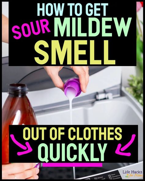 How To Get Musty Smell Out Of Clothes Laundry, Get Mildew Smell Out Of Clothes, Laundry Odor Hacks, Remove Smell From Clothes, Stinky Laundry Remedy, Smelly Clothes How To Get Rid Of, How To Get Sour Smell Out Of Laundry, Remove Mildew Smell From Clothes, Smelly Clothes After Washing