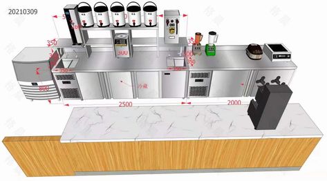 Supply fully equipped bubble tea equipment and bubble tea counter bar Bubble Tea Shops Interior, Bubble Tea Interior Design, Boba Tea Shop Interior Design, Bubble Tea Kiosk, Bubble Tea Bar, Boba Store, Tea Counter, Tea Machine, Shop Counter Design