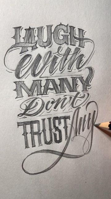 Trust No One Drawing Ideas, Laugh With Many Don't Trust Any, Dont Trust Anyone Quotes Tattoo, Dont Trust Tattoo Ideas, Trust None Neck Tattoo, Trust No One Tattoo Design Fonts, Dont Trust Tattoo, Trust No One Drawing, Trust Nobody Quotes