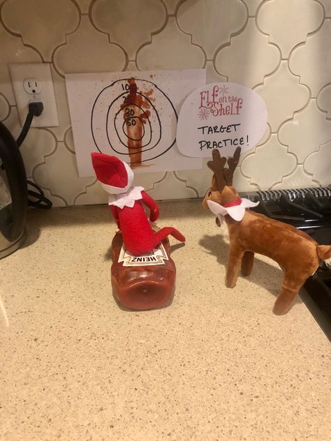 Elf Target Practice, How To Introduce Elf On The Shelf Reindeer, Magic Glove Elf On The Shelf, Elf On The Shelf Snow Angle, Elf On The Shelf Action Figures, Target Practice, Shelf Ideas, On The Shelf, Gingerbread Cookies