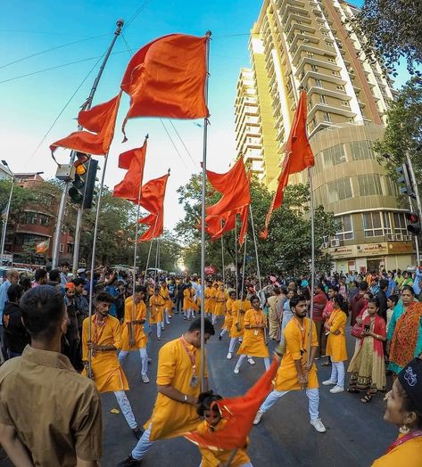 Rss Flag Wallpaper, Saffron Flag, Maharashtra Culture, Vitthal Mauli, Vithu Mauli, Maharashtrian Culture, Orange Flag, Jai Sri Ram, Memory Drawing