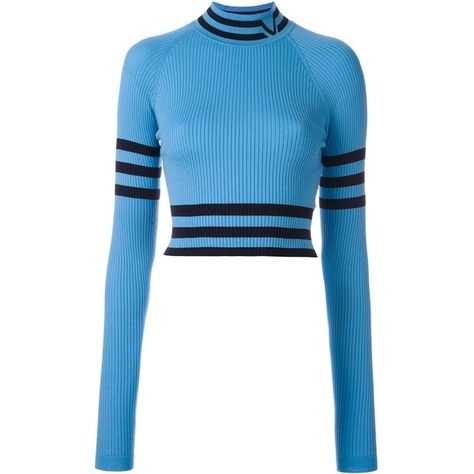 Versace cropped high neck sweater (3.305 RON) ❤ liked on Polyvore featuring tops, sweaters, blue long sleeve top, long sleeve crop sweater, high neck top, cropped sweater and cut-out crop tops Versace Sweater, High Neck Long Sleeve Top, Versace Top, Cl Fashion, High Neck Shirts, Sweaters Blue, Blue Crop Top, Blue Long Sleeve Tops, Trendy Skirts