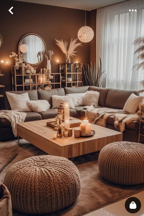 Earthy Living Room, Green Lounge, Tv Wand, Boho Chique, Bohemian Living Rooms, Living Room Redo, Living Room Warm, Lounge Ideas, Living Room Decor Fireplace