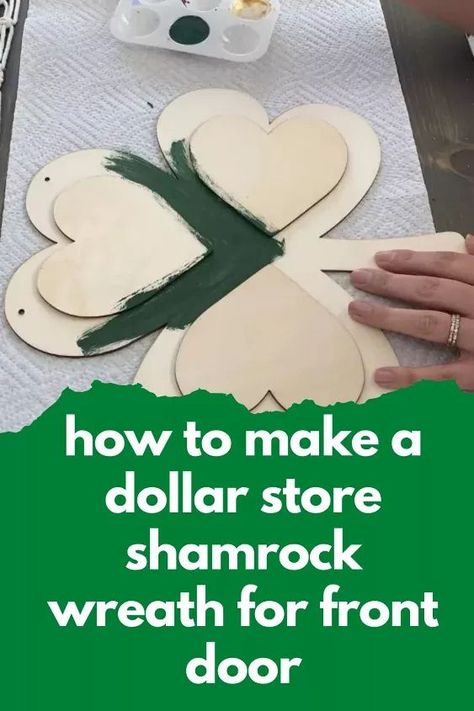 Diy St Patricks Day Decor, St Patricks Decorations, Shamrock Craft, Front Door Diy, St. Patrick's Day Diy, Wreaths St Patricks, March Crafts, St Patricks Crafts, St Patricks Day Crafts For Kids