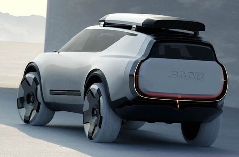 The Saab Rover: Envisioning the Future with Grimaud Gervex’s Electric SUV Masterpiece Auto Illustration, Exterior Sketch, Electric Cargo Bike, Car Charging Stations, Adventure Car, Electric Suv, Concept Vehicles, Car Volkswagen, Car Design Sketch