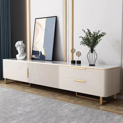 Modern TV Stands & Media Console in Every Style | Povison Modern Tv Stand Living Rooms, White Tv Unit, Modern Classic Living Room, Modern Tv Stands, Contemporary Tv Stand, Media Units, Tv Stand Furniture, White Tv Stands, Living Room Tv Cabinet