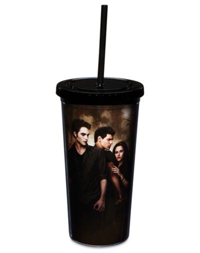 Sip your favorite beverages as you immerse yourself in the world of Twilight. This cup includes the cover of the first Twilight book and is sure to let everyone know your favorite series. Officially licensed Dimensions: 9.8" H x 2.6" W x 3.3" D Capacity: 16 oz. Material: Stainless Steel Care: Dishwasher safe Imported Gothic Stuff, Twilight Breaking Dawn, Twilight Book, Spencers Gifts, Twilight Fans, Twilight Movie, Barbie Accessories, Fictional World, Birthday Wishlist