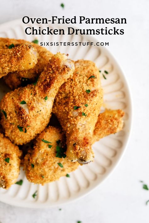 Oven Fried Parmesan Chicken Recipe Parmesan Crusted Chicken Legs Oven Baked, Parmesan Chicken Drumsticks Oven Baked, Parmesan Crusted Chicken Drumsticks, Parmesan Crusted Drumsticks, Crispy Parmesan Chicken Drumsticks, Breaded Chicken Drumsticks, Oven Parmesan Chicken, Parmesan Drumsticks, Parmesan Chicken Drumsticks