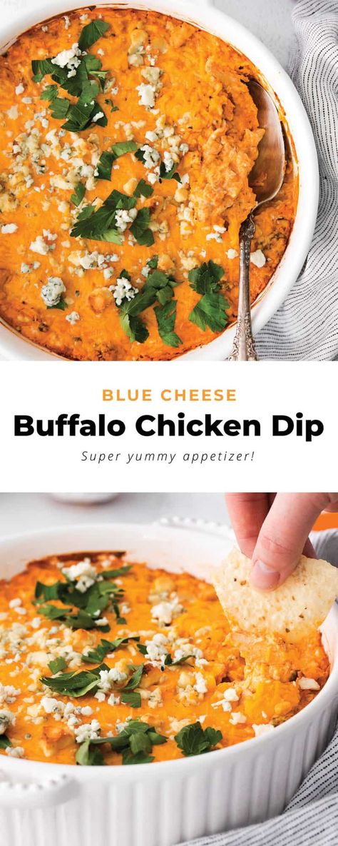 Buffalo Chicken Dip With Blue Cheese Crumbles, Buffalo Blue Cheese Chicken Dip, Buffalo Chicken Blue Cheese Dip, Blue Cheese And Chicken Recipes, Buffalo Chicken Dip With Blue Cheese, Buffalo Blue Cheese Dip, Buffalo Chicken Dip Blue Cheese, Blue Cheese Recipes, Appetizer Party