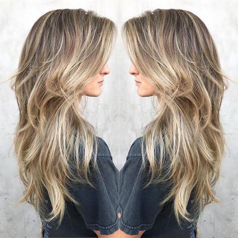 Blonde Layered Hair, Long Layered Haircuts, Long Blonde, Long Layered Hair, Haircuts For Long Hair, Long Hair Cuts, Layered Haircuts, Layered Hair, Ombre Hair