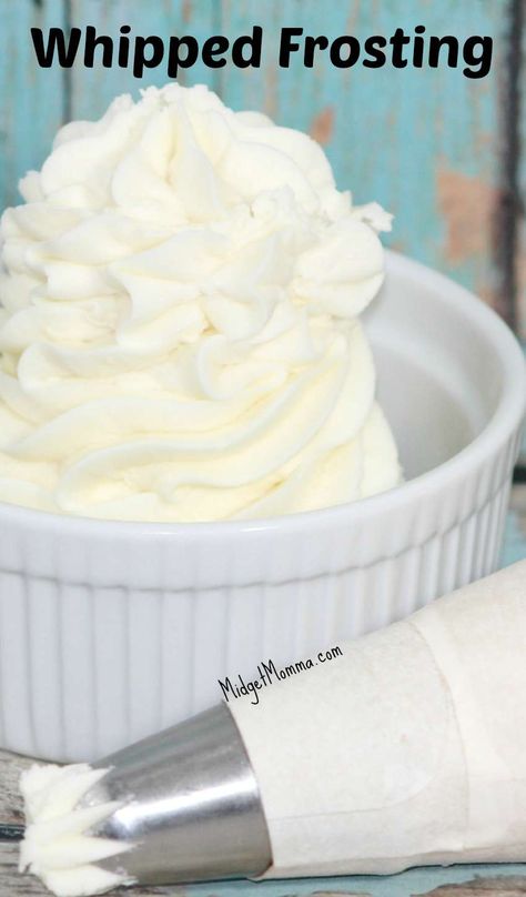 Homemade Whipped Frosting Easy Frosting Recips Homemade Whipped Frosting, Cupcake Creme, Make Frosting, Frost Cupcakes, Cool Whip Frosting, Cupcake Frosting Recipes, Whipped Icing, Easy Frosting, Frosting Recipes Easy