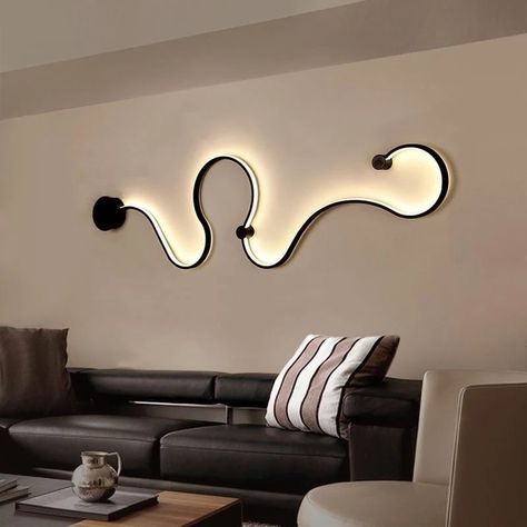 Curlicue Light – Articture Hotel Corridor, Pendant Lighting Bedroom, Modern Led Ceiling Lights, Cute Dorm Rooms, Indoor Lighting Fixtures, Room Transformation, Led Ceiling Lamp, Led Wall Lights, Farmhouse Living