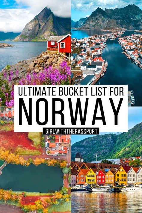 The Ultimate Norway Bucket List with Secret Insider Tips! Norway In August, Norway In April, Norway Must See, Norway Travel Photography, Norway Instagram Pictures, Norway In October, Norway Travel Itinerary, Norway Aesthetic Summer, Norway In May