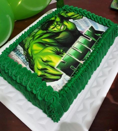 Hulk Sheet Cake Ideas, Hulk Party Ideas, Bolo Do Hulk, Hulk Theme Party, Hulk Birthday Cakes, Thor Birthday, Hulk Birthday Parties, Golf Birthday Cakes, Hulk Party