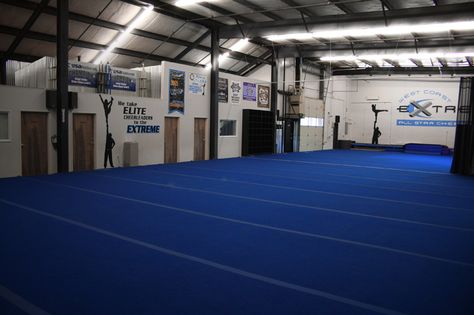 opening my own all-star cheerleading gym Cheerleading Gym Design, Cheer Gym Ideas, Cheer Gym Layout, Woodlands Elite, Gymnastics Studio, Preppy Bloxburg, Cheer Mats, Cheer Gym, Crazy Faith