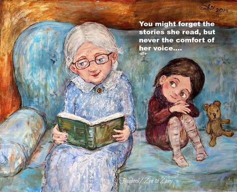 Grandma Quotes, I Love Books, Grandchildren, Love Book, Childhood Memories, A Book, Book Art, Painter, Illustration Art