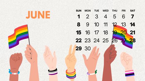 Pride Month Calendar, Month Calendar, Pride Month, 9 And 10, 10 Things, Quick Saves