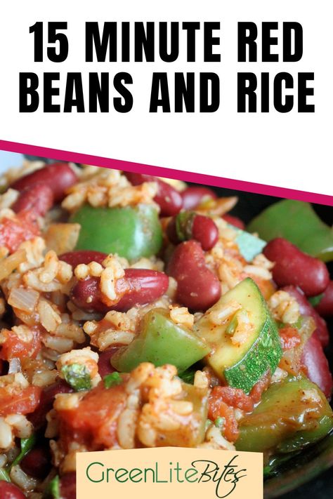 red beans and rice pin Kidney Beans And Rice Recipes, Healthy Red Beans And Rice Recipe, Homemade Red Beans And Rice, Red Beans And Rice Recipe No Meat, Red Beans And Rice No Meat, Mild Red Beans And Rice Recipe, Emeril Red Beans And Rice Recipe, Red Bean And Rice Recipe, Red Beans Recipe