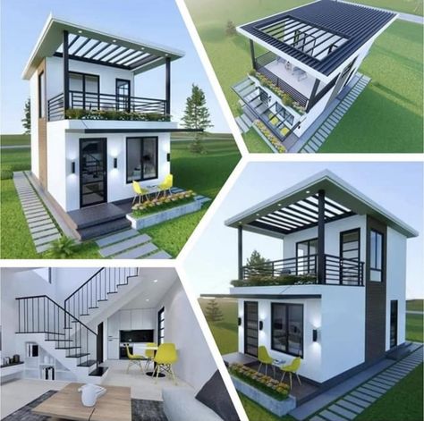 Low Cost House Design Philippines, 2 Storey Small House Design Philippines, Small Concrete House, Simple 2 Storey House Design Philippines, 2nd Floor House Design Philippines, House In Philippines Simple, Building Design Plan, Small House Design Exterior, Pool House Designs