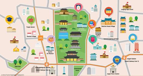 korea map kto tourism organization bukchon gwanghwamun gyeongbokgung seoul Seoul Map Travel, Seoul Map Illustration, Seoul Tourist Map, Store Location Map Design, Korean Honeymoon, Seoul Tourist Attractions, Korea Tourist Spots, Map Of Seoul, Seoul Attractions