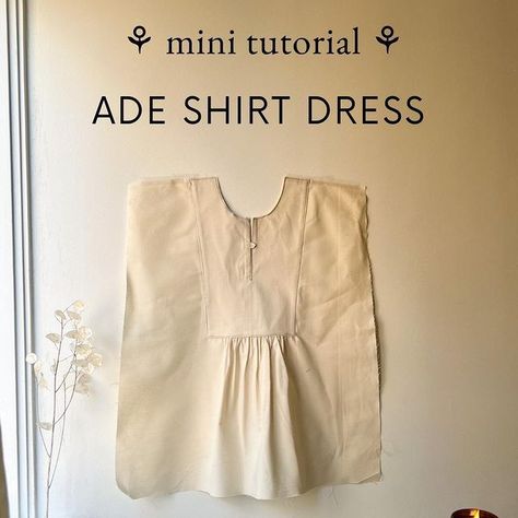 Heather Monchichi (@little_boop) • Instagram photos and videos Dress Shirt Patterns For Women, Mini Dress Tutorial, Sew Without Pattern, Dress Pattern Tutorial, Blouse Diy Sewing, Yoke Dress Pattern Women, Yoke Shirt Pattern, Dress Over Blouse, Yoke Top Pattern