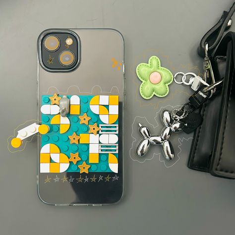 Lego Phone Case, Phone Case Collage, Phone Cases Aesthetic, 2000s Scene, Cases Aesthetic, Summer Phone, Collage Phone Case, Lego Bricks, Pretty Phone Cases