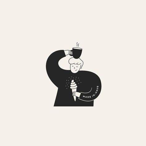 Meiwen See (@workbysee) • Instagram photos and videos Coffee Shop Branding, Learning Logo, Logo Sketches, Coffee Drawing, Coffee Illustration, Coffee Branding, Creative Branding, Illustrations And Posters, Adobe Indesign