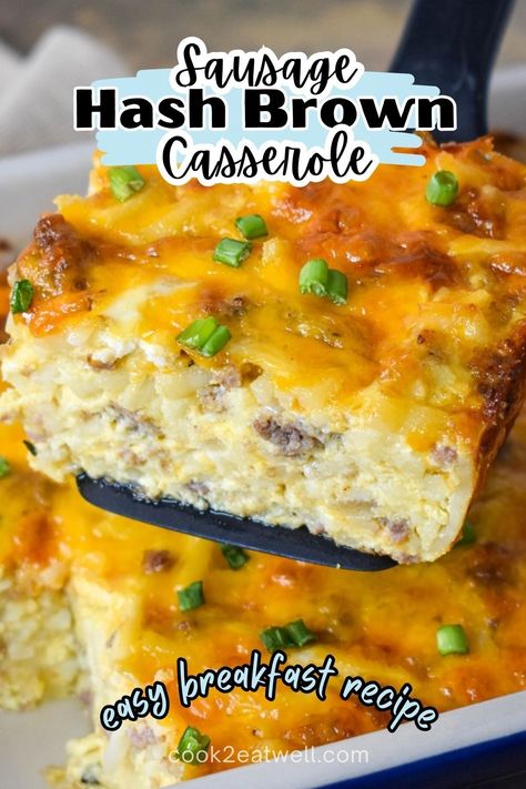 Breakfast Casserole Eggs, Sausage Hash Brown Breakfast Casserole, Hash Brown Breakfast Casserole, Sausage Hashbrown Breakfast Casserole, Hash Brown Breakfast, Sausage Hash, Breakfast Hashbrowns, Hashbrown Casserole, Hashbrown Breakfast Casserole