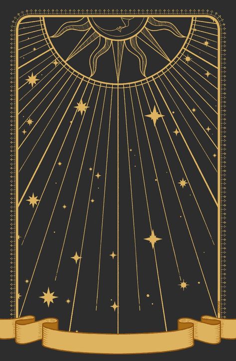 Tarot Design Ideas, Tarot Pattern, Tarot Background, Tarot Card Aesthetic, Magical Design, The Sun Tarot, 카드 디자인, Celestial Art, Tarot Art