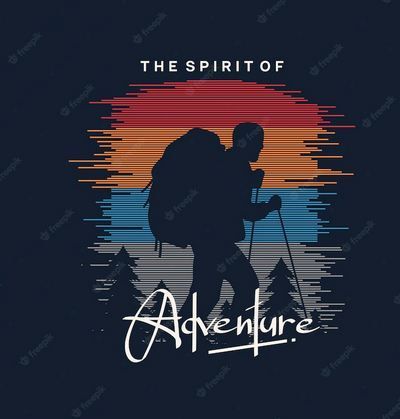 Travel Tshirt Designs, Travel Dp, Adventure Minimalist, Outdoor Illustration, Adventure Artwork, Design Effects, Vintage Tshirt Design, Vector Portrait Illustration, Adventure Logo