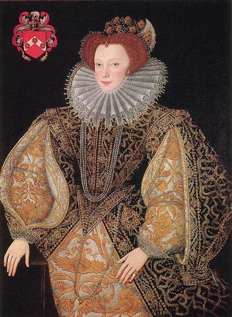 Lettice Knollys attributed to George Gower (Longleat House - Horningsham, Somerset, UK). From Wikimedia; enlarged by half. Elizabethan Clothing, Mary Boleyn, Robert Dudley, Elizabeth Bathory, Elizabethan Era, Tudor Dynasty, Tudor Era, Tudor History, Lady In Waiting