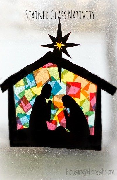 Stained Glass Nativity, Christ Centered Christmas, Preschool Christmas Crafts, Church Crafts, Nativity Crafts, Sunday School Ideas, Christmas School, Meaning Of Christmas, Preschool Christmas