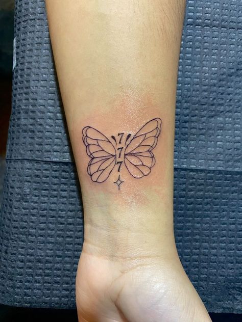 555 Tattoo, 777 Tattoo, Tattoo Butterfly, Butterfly Tattoo, Tattoos, Quick Saves