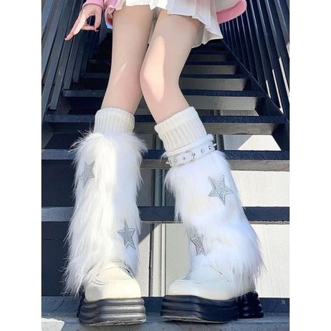 Just found this amazing item on AliExpress. Check it out! $24.15 | Faux Fur Leg Warmers Boot Covers 3 Pieces Sets Goth Japanese  Socks Punk Jk Knee-length Hiphop Y2K Cute Fashion Long Gyaru Leg Warmers, Fuzzy Legwarmers, Y2k Leg Warmers, Fuzzy Leg Warmers, Fluffy Leg Warmers, Goth Japanese, Y2k Stars, Faux Fur Leg Warmers, Hiphop Y2k