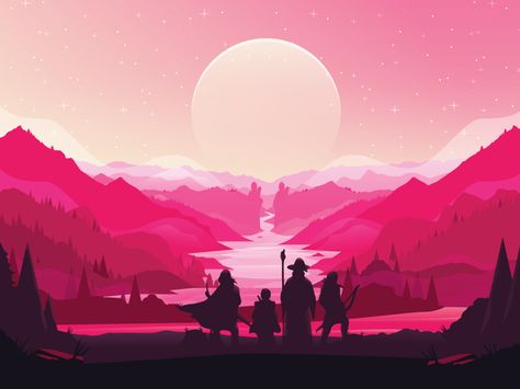 Nick Slater, Game Development Art, Arte Doodle, Posca Art, Journey To The West, Art Et Illustration, Landscape Illustration, Flat Illustration, Scenic Landscape