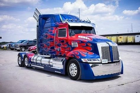 Optimus Prime Truck, Truck Wallpaper, Black Widow And Hulk, Transformers The Last Knight, 2019 Wallpaper, Western Star Trucks, Last Knights, Custom Big Rigs, Ford Mustang Shelby Gt500