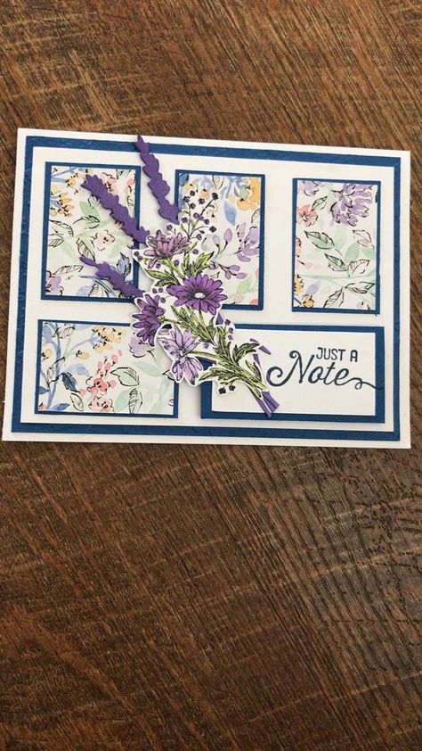 Stampin Up Floral Cards, Stamping Up Cards Ideas, Stampinup Cards Newest 2023-2024, Stampinup Cards Newest, Dainty Delight, Painted Lavender, Designer Paper Cards, Dsp Cards, Dainty Flowers