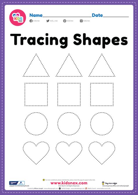 Action Worksheets For Kindergarten, Work Sheet For Play Group Kids, Tracing Drawing For Kids, Play Group Worksheets, Tracing Lines Preschool Free Printable, English Kindergarten, Shapes Tracing, Coloring Worksheets For Kindergarten, Free Kindergarten Printables