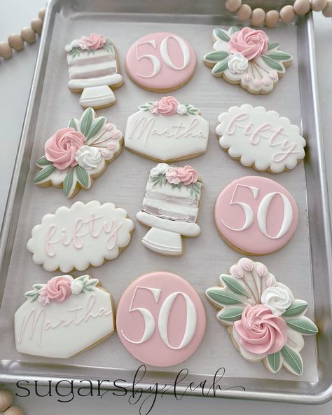 Leah Malvarose (@sugarsbyleah) • Instagram photos and videos 90th Bday Cookies, 90 Birthday Cookies, Grandparents Cookies, 60 Birthday Cookies, 50 Birthday Cookies, 50th Birthday Cookies For Woman, 90th Birthday Cookies, 60th Birthday Cookies, Flood Cookies