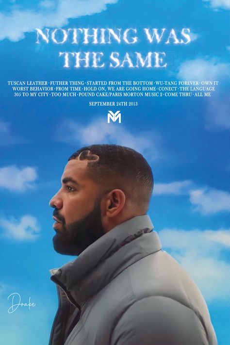 Drake Cover Albums, Drake Album Cover Wallpaper, Drake All Albums Wallpaper, Drake New Album Cover, Nothing Was The Same Drake Album Cover, Starting From The Bottom, Going Home, Drake, Poster Wall