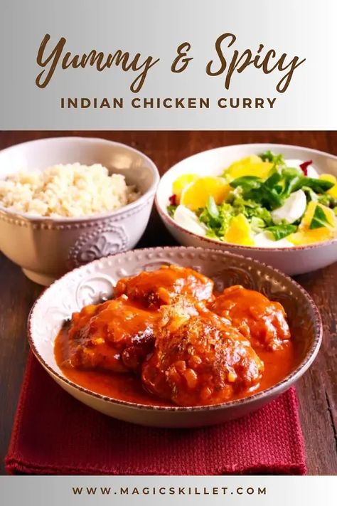 Pressure cooker Indian chicken curry recipe. Chicken thighs with Thai red curry paste, chicken broth, and vegetables cooked in stovetop pressure cooker. #pressurecooker #instantpot #dinner #homemade #chicken #healthy #curry #spicy Red Curry Paste Chicken, Recipe Chicken Thighs, Indian Chicken Curry Recipe, Thai Red Curry Paste, Indian Chicken Curry, Stovetop Pressure Cooker, Plantain Recipes, Chicken Curry Recipe, Indian Chicken