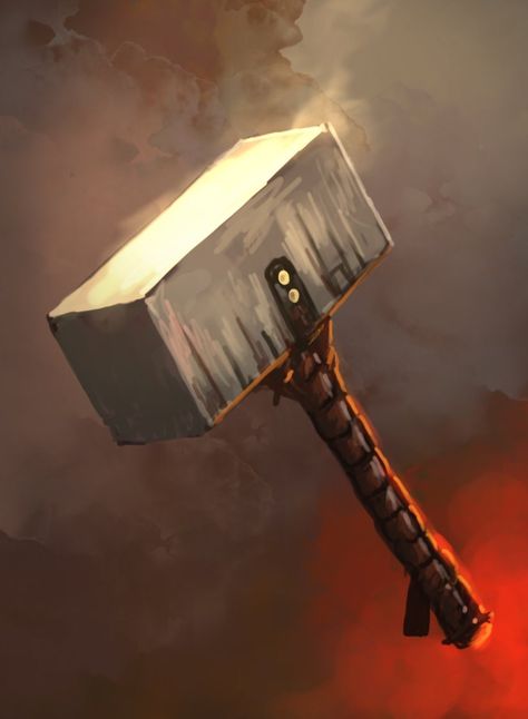 Item Mechanics This hammer is a +3 magical hammer, and to anyone who is not attuned to it. It is completely impossible to lift, and those who try are incapable. If one is selected by this war hammer and becomes attuned to it, then they add 1d10 force damage to their strikes. Also, this weapon has a 30/60 range. Upon being thrown it will return to its wielder. Item Description/Story A legend is told that only the mightiest of barbarians can even pick this weapon up and from the legends anyone who Magic Hammer Art, Battle Hammer Concept Art, Dnd Hammer, Hammer Concept Art, Fantasy Hammer, Magic Hammer, Hammer Fantasy, Battle Hammer, Armadura Ninja