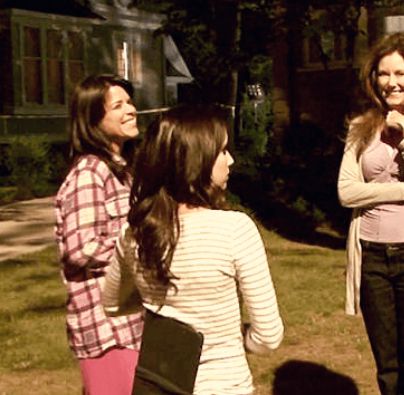 Scream 4 Behind The Scenes, Scream 4 Cast, Scream Movie Cast, Aesthetic Scream, Surprise Sidney, Scream Movies, Mtv Scream, Sidney Prescott, Jill Roberts