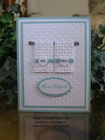 Stampin Up Wedding Card Ideas | WEDDING CARD TOWELS Wedding Card Ideas, Stampin Up Wedding Cards, Wedding Shower Cards, Wedding Cards Handmade, Embossed Cards, Wedding Anniversary Cards, Engagement Cards, Stamping Up Cards, Creative Cards