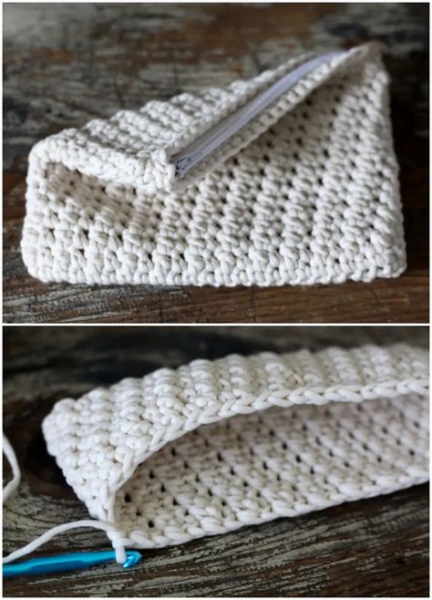 The Arlo Zipper Pouch Free Crochet Pattern Crochet Zipper Pouch Pattern, Crochet Makeup Bag Pattern Free Zipper Pouch, Crochet Hook Pouch Free Pattern, Crochet Pen Holder Pattern Free, Crochet Zipper Pouch Pattern Free, Crochet Tissue Pouch, Crochet Pouch Tutorial, Crochet Pouch Free Pattern, Makeup Pouch Pattern