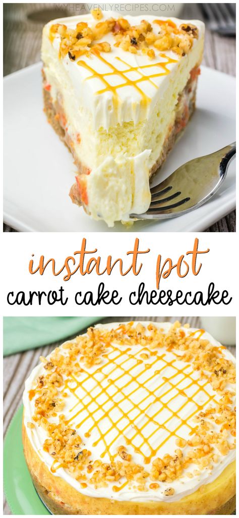 Instant Pot Carrot Cake Cheesecake, Carrotcake Cheesecake Cake, Instant Pot Cheesecake Recipes 6 Inch, Cheesecake Factory Carrot Cake Cheesecake, Carrot Cake Cheesecake Food Network, Pressure Cooker Cheesecake, Carrot Cheesecake, Carrot Cake Cheesecake Recipe, Cheese Steaks